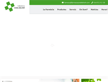 Tablet Screenshot of farmaciacanalbellvehi.com